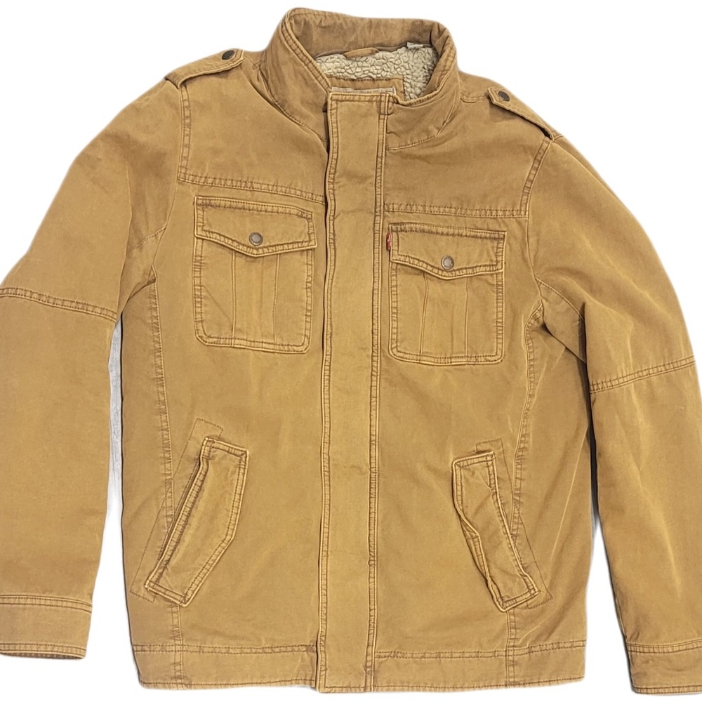 Levi's cotton canvas jacket with inner fleece